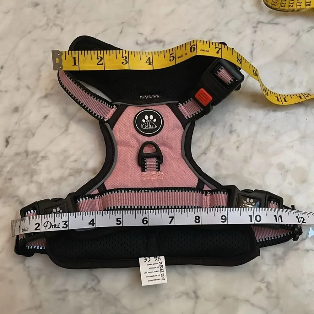 New pink dog leash, harnesses ,car safe belt ,keychain set of 4 pieces
